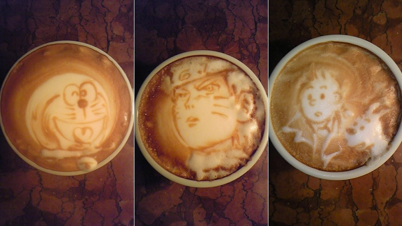 Illustration for article titled This Guy's Geeky Latte Art Will Blow Your Mind